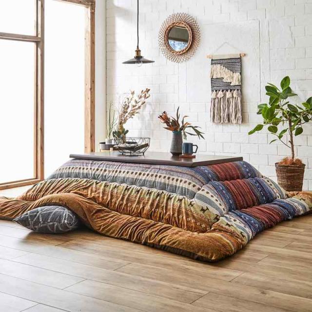 イケヒコ こたつ掛けふとん 正方形 ラディ 約205×205？ マルチ 洗える 国産 #5193619