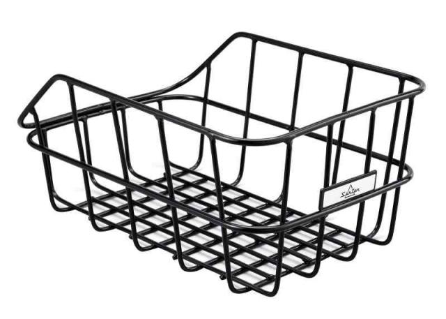 自転後ろカゴ アルミダスR420 アルミ後ろカゴ 取付金具付 RB-ALR420 ブラック