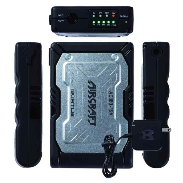 [バートル] AC360 エアークラフト  19V (35.ブラック) Free Size