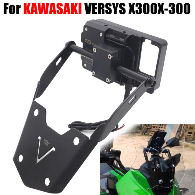 SHPPING ヴェルシス 300X ナビゲーション フレーム バイク ナビゲーション ブラケット カワサキ ヴェルシス X300 X-300の通販は
