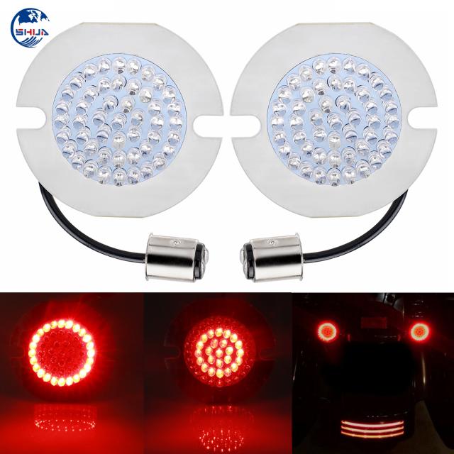 リア LED 赤 1157 フラットウィンカーブレーキ ライト ハーレー ツーリング エレクトラ トライ グライド ロードキング ダイナ ストリート ボ