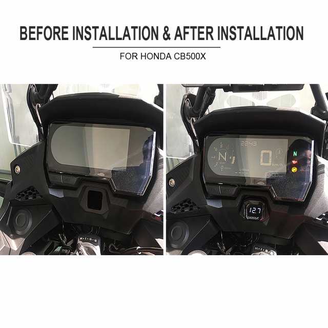 ホンダ CB500X バイク アクセサリー 2019 デジタル パネル電圧計電圧計 CB 500 X テスター LED 表示 CB500 X カスタムパーツ アクセサリ