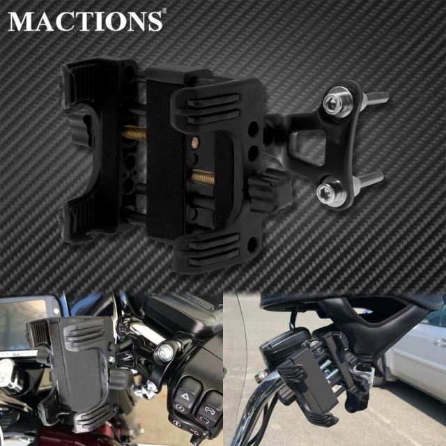 汎用ハンドルバーマウント電話キャリア携帯電話装置ホールダー ブラケットスタンド ハーレー ツーリング スポーツスター ダイナ ソフテイルの通販は 5,438円