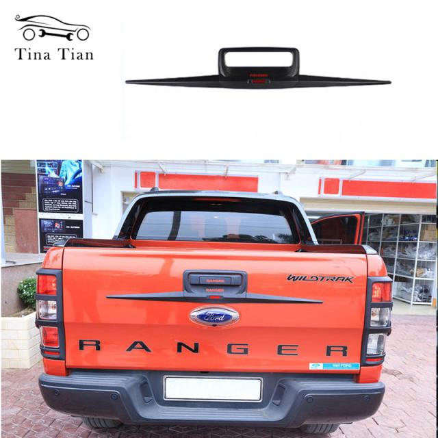 フォード レンジャー 2012-2020 T6 / T7 ピックアップバック ドアモールディング ABS プラスチックトランクトリム テールリアドアドアハンドの通販は 8,143円