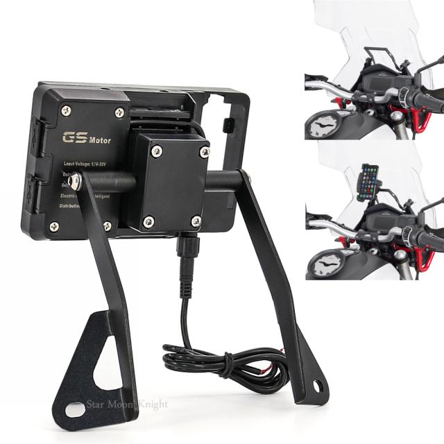 モトグッツィ V85 TT V85TT 2019 - 2020 ウィンドシールドスタンドホルダー携帯電話GPSナビゲーションプレートブラケット バイク カスタム