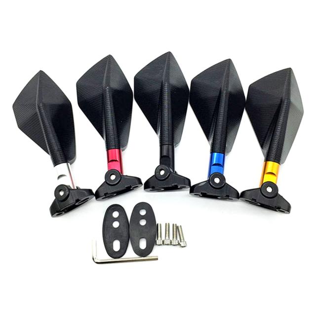 汎用 アルミ CNC オートバイ バックミラー サイドミラー ヤマハ カワサキ ZX6R ZX7R ZX14R NINJA650R ER6N Z750 Z800 Z1000 カスタムパーツの通販は 7,293円