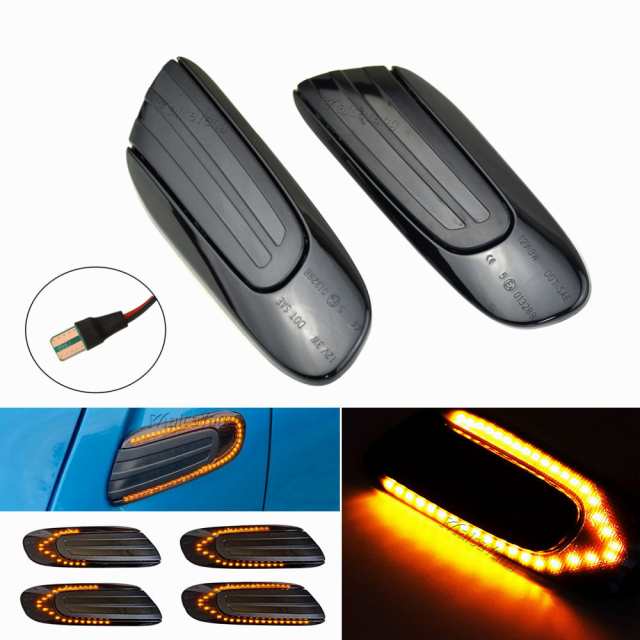 LED ダイナミック サイドマーカー ウィンカーライトシーケンシャルウインカー インジケーター BMW ミニクーパー F55 F56 F57 2014-2017 カの通販は 5,611円