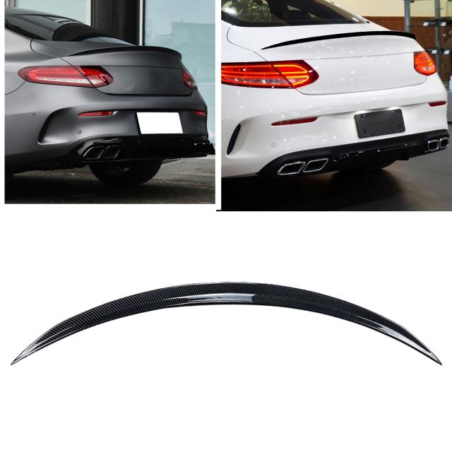 メルセデス ベンツ C クラス W205 C205 クーペ 2ドア 2015-2021 C180 C200 C300 C350 C43 C63 AMG リア トランク スポイラー ウィング スプリッター リップ