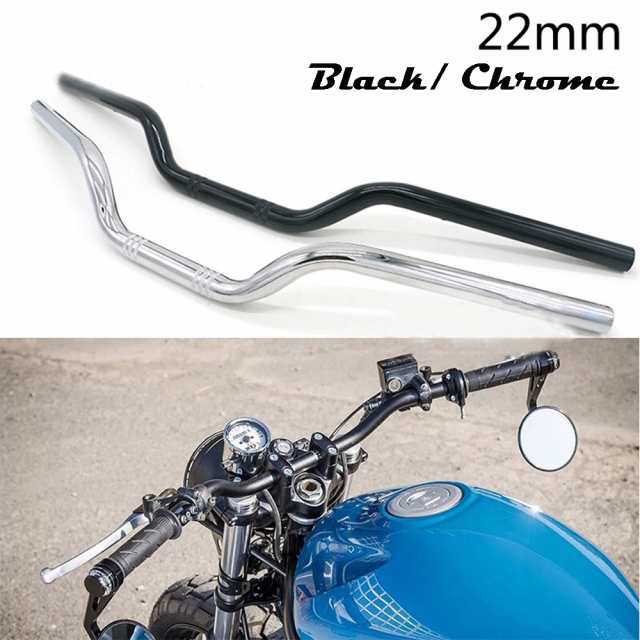 ハンドルバー 22MM アイアン ハンドルバー 7/8INCH ビンテージ メタル REHANDLEBAR ハイライズ レトロ ドラッグ バー クルーザー バイク