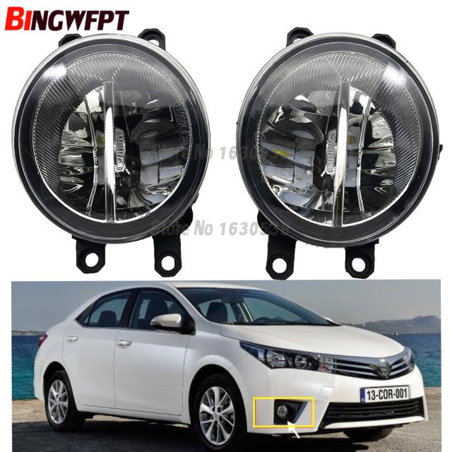 2ピース/ペア 左 + 右 運転フロント LED フォグランプ トヨタ カローラ 2014 2015 2016 H11 H8 12V カスタムパーツ アクセサリー 交換用部の通販は 8,080円