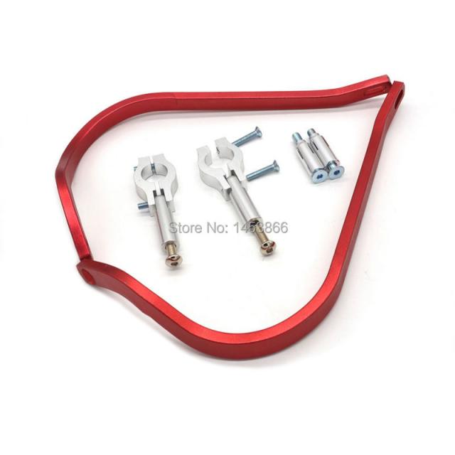 EVOMOSA レッド アルミ モトクロス オフロード バイク ハンドガード 22MM 汎用 モトハンドガード バイク ATV シェル カスタムパーツ アクセ