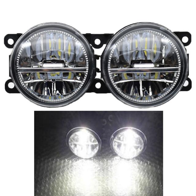 2個 LED フロントフォグランプ 三菱 コルト CZC コンバーチブル RG 06-09 H11 カースタイリング ラウンドバンパー ハロゲンフォグランプ 12の通販は 7,580円