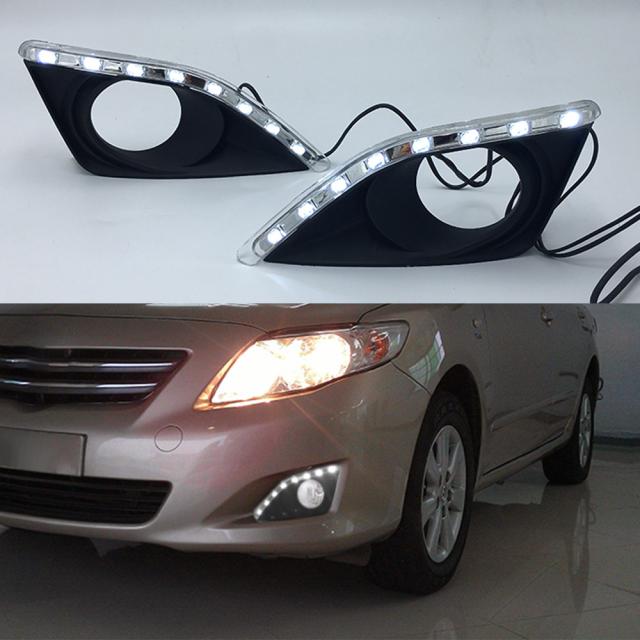 点滅 LED DRL トヨタ カローラ 2007 2008 2009 2010 運転ランプ 防水昼光 DRL デイライト カスタムパーツ アクセサリー 交換用部品 互換品の通販は 7,204円