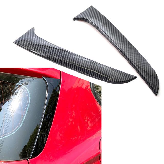 2個 カーボン ABS リアウィンドウ サイドスポイラー カナードスプリッター トリム BMW F20 F21 1シリーズ 2012-19 カスタムパーツ アクセサの通販は 5,423円