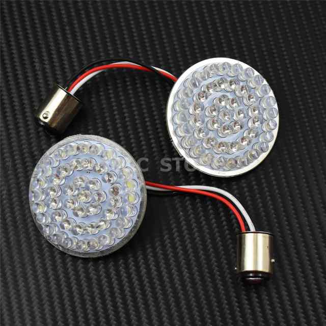 バイク 2 インチ弾丸スタイル 1157 ターン シグナル ライト LED パネル ハーレー スポーツ スター XL883 1200 ソフテイル ダイナ ツーリング