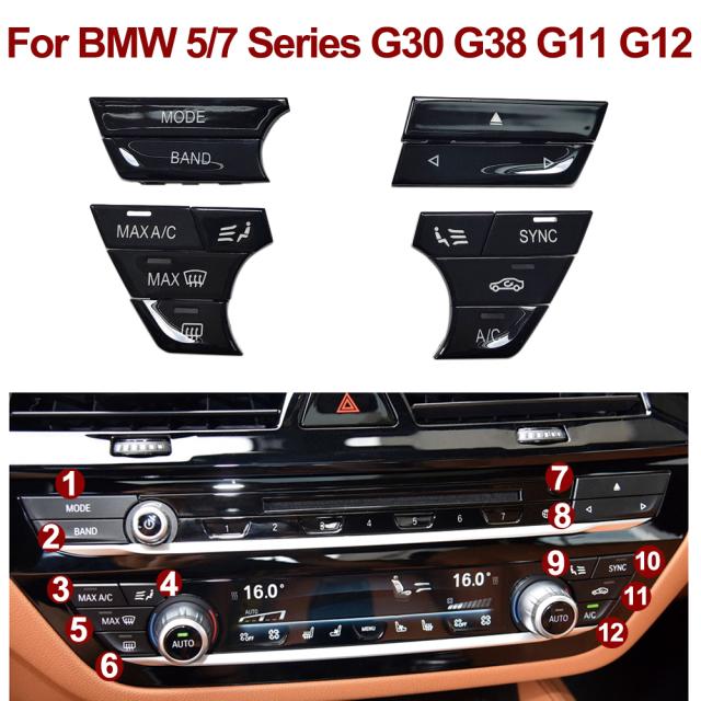 ダッシュボード エアコン制御 ACPUSH ボタンリペアキット BMW 5 7 シリーズ G30 G38 G11 G12