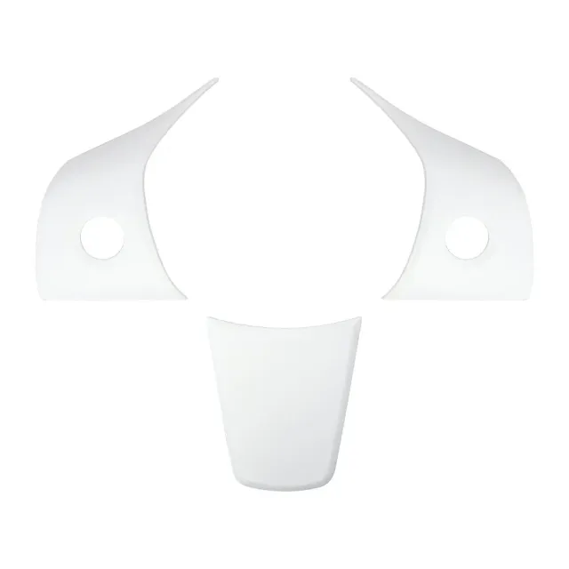 ABS ステアリングホイール カバー ステッカー テスラ モデル 3 モデル Y 2017-2023 車 パネル トリム フレーム インテリア アクセサリー カの通販は 5,380円