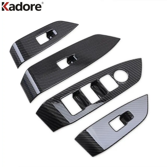 ウィンドウリフトスイッチ パネルカバー トリム マツダ CX-5 CX5 KF CX-8 2017-2020-24 カーボン車インナードアアームレスト パネル カスタの通販は