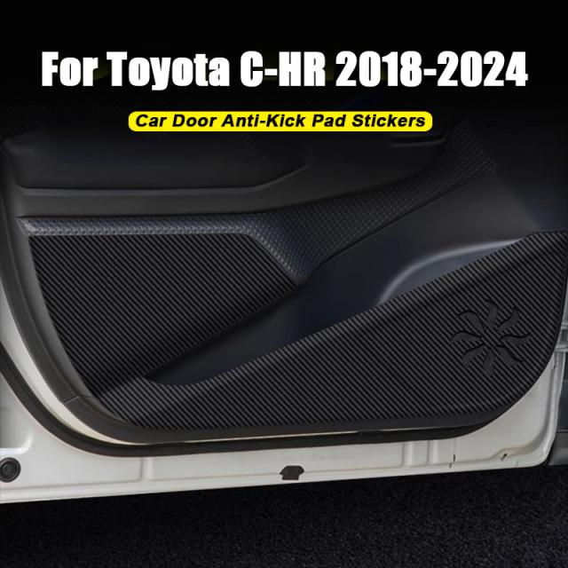 トヨタ C-HR CHR 2018 - 2024 ドアアンチキックパッド カーボンドアステッカー 自動車内装 カスタムパーツ アクセサリー 交換用部品 互換品の通販は 7,548円