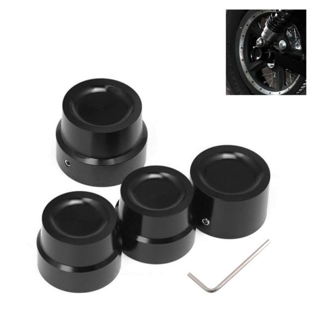 オートバイ フロントリアアクスルキャップ ナットカバー アルミブラック ハーレー ツーリングダイナストリートボブストリート 500 スポーツの通販は 6,934円
