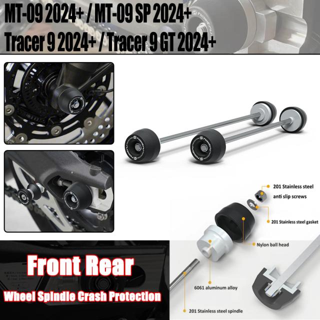 2024 バイク フロント リアアクスルフォーククラッシュスライダーホイール ヤマハ MT-09 SP トレーサー 9 GT トレーサー 900 カスタムパーの通販は