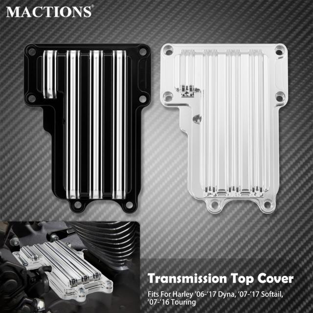 オートバイ /ブラック トランスミッション トップ カバー CNC ハーレー ツーリング エレクトラ ストリート グライド ソフテイル ファットボ 11,811円