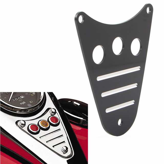 ブラック バイク ダッシュ プラーク カバー KAWASAKI バルカン 1500 VN1500 1996-2007 アルミ カスタムパーツ アクセサリー 交換用部品 互の通販は