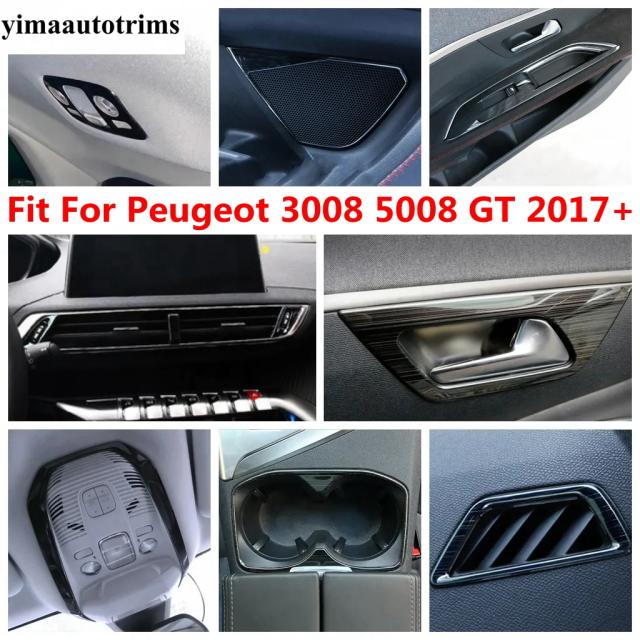 ウォーターカップ パネル /ドアスピーカー/ハンドルボウル/グローブボックスカバー トリム プジョー 3008 5008 GT 2017 - 2023 アクセサリーの通販は