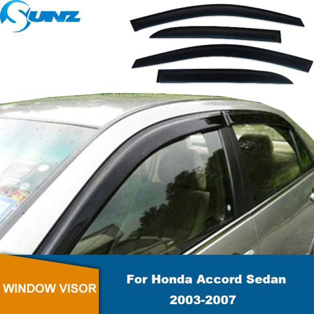 サイドウィンドウディフレクター ホンダ アコードセダン 37803 ブラックウェザーシールドウィンドウバイザー サンレインガード SUNZ 15,480円