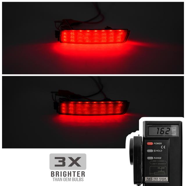 LED リアバンパー リフレクターライト テールストップライト ブレーキライト 1998-2007 トヨタ ランドクルーザー J100 レクサス LX 470 カの通販は