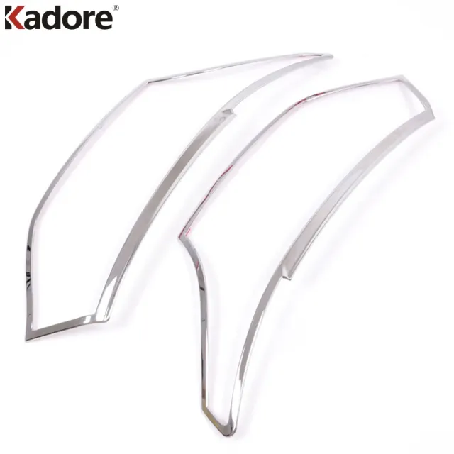 フロントヘッドライト カバー トリム 三菱 アウトランダー 2013 2014 2015 クロームヘッドライト フレームトリム 外装アクセサリー カスタ