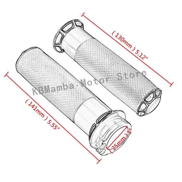 汎用 25MM 1INCH ハンドルバーハンドグリップ ハーレー クルーザースポーツスター 883 スズキ ヤマハ トライアンフ元 バイク カスタム パー