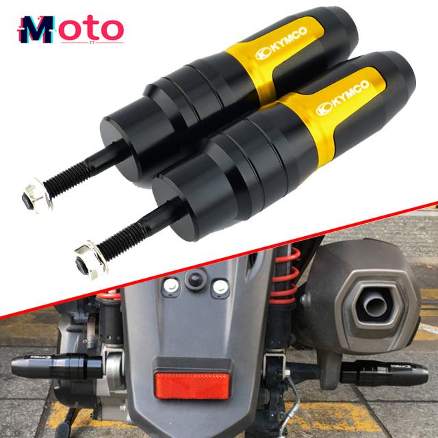KYMCO DOWNTOWN 350 300I XCITING 250 350 350I 400 CK250T CK300T CNC クラッシュ パッドマフラースライダー クラッシュ プロテクターの通販は