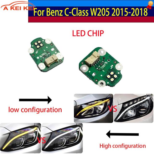メルセデス ベンツ C クラス W205 2015-2018 車用 LED ヘッドライト DRL チップ バラスト チップ 回路基板 光源基板 チップ