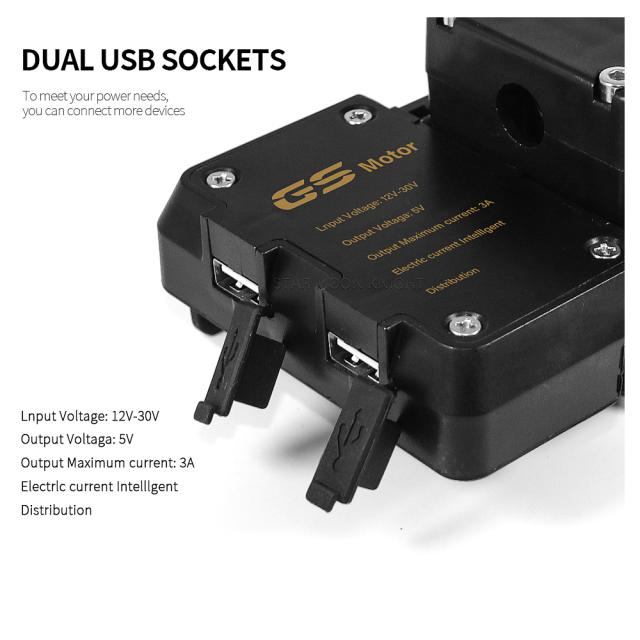 BMW R1250GS LC アドベンチャー R1200GS F850GS F750GS F900XR F900R G310GS バイク USB チャージャー 携帯電話ホルダー スタンド ブラケッ