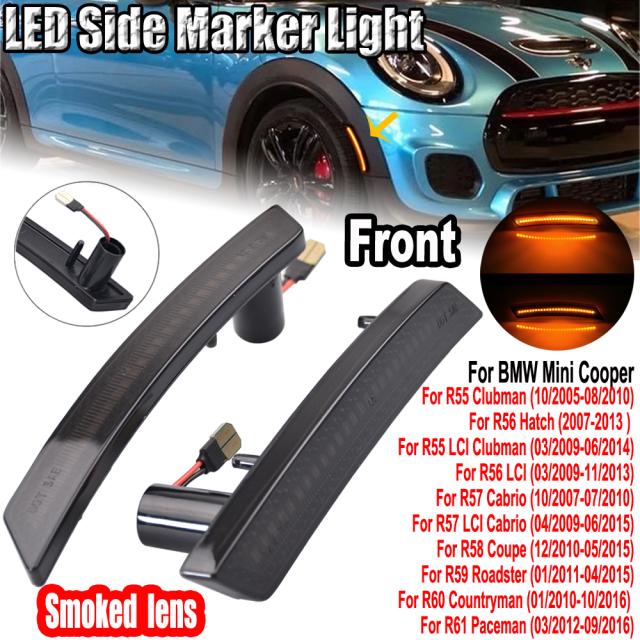 LED パネル ランプ リア/フロント BMW ミニ クーパー R55 R56 R57 R58 R59 R60 R61 LED サイド マーカー ライト サイド リピーター ターンの通販は