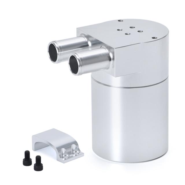 バッフルビレットアルミ オイルキャッチタンク/缶ラウンド缶リザーバーターボオイルキャッチ缶/缶キャッチ BMW /VW/ アウディ 19MM バーブの通販は