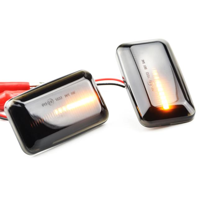 LED ダイナミック サイドマーカー ウィンカーライト ランプ アウディ 100 C3 C4 200 A6 S6 4A/C4 80 90 B2 B3 B4 カブリオレクーペ V8 4000の通販は