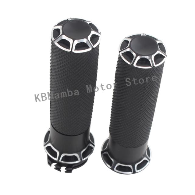 汎用 25MM 1INCH ハンドルバーハンドグリップ ハーレー クルーザースポーツスター 883 スズキ ヤマハ トライアンフ元 バイク カスタム パー