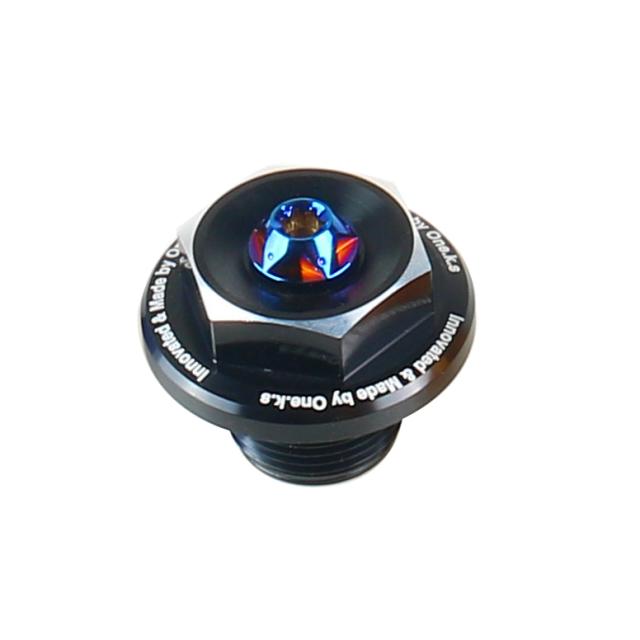 CNC アルミニウム フロント フォーク アッパー トップ トリプル クランプ スクリュー キャップ ナット APRILIA RS660/TUONO 660/RSV4/TUONO V4の通販は