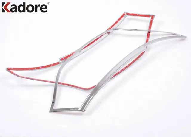 フロントヘッドライト カバー トリム 三菱 アウトランダー 2013 2014 2015 クロームヘッドライト フレームトリム 外装アクセサリー カスタ