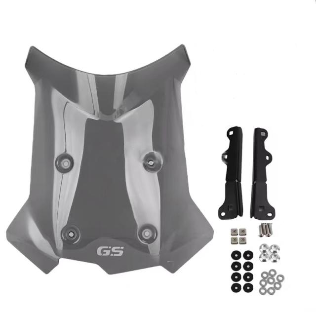 オートバイ フロントガラス 2024 BMW F800GS F 800GS ダブルバブルフロントガラス スクリーンウィンドディフレクターグレー カスタムパーツ