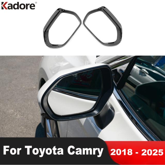 トヨタ カムリ 70 2018-2023 2024 2025 カーボンバック ミラー アイブロウサンバイザー レインシールドカバー トリム カーアクセサリー カの通販は 8,280円