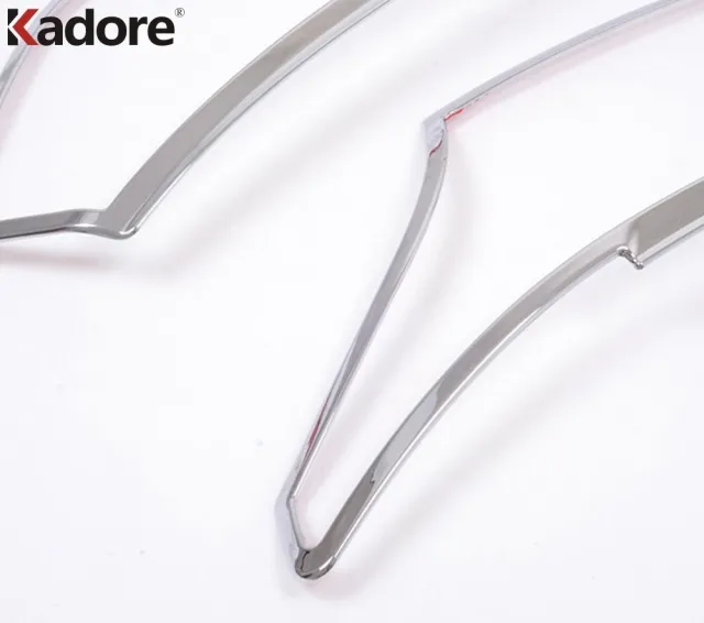 フロントヘッドライト カバー トリム 三菱 アウトランダー 2013 2014 2015 クロームヘッドライト フレームトリム 外装アクセサリー カスタ