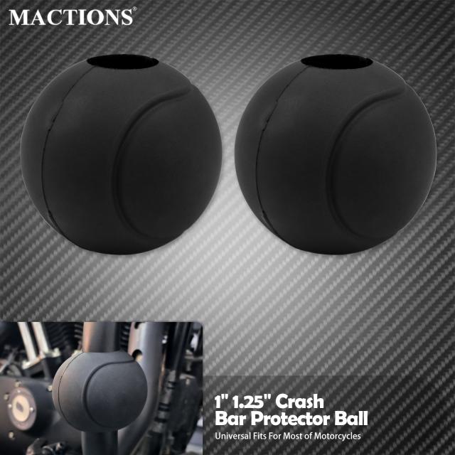 2個 オートバイ 1インチ -1.25インチ クラッシュバープロテクターボール 22-32MM バースライダーエンジンガード ボール ハーレー ヤマハ ホ 5,642円