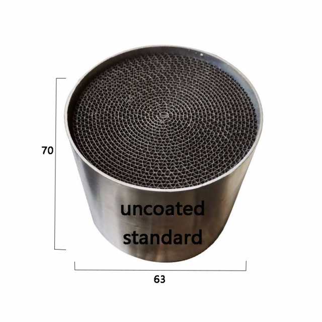 1 個 3 ウェイ触媒コンバーター触媒適用し 63 * 70 MM CPIS:?300 メタル コア ハニカム排気フィルター