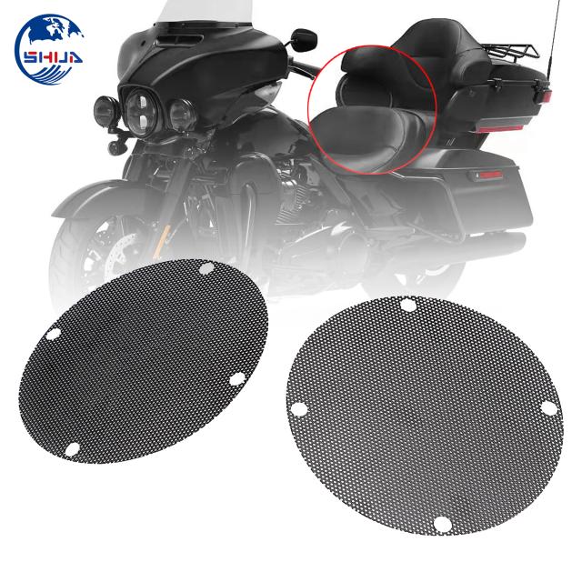 ブラック リア メッシュ スピーカー グリル ハーレー ツーリング エレクトラ ストリート トライ グライド ウルトラ クラシック FLHTCU EFI FLHTCUI 96-13の通販は 5,487円