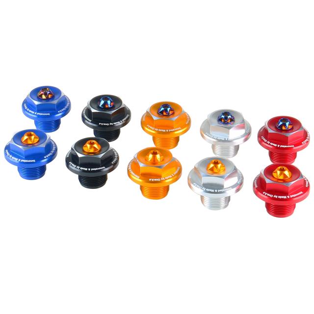 CNC アルミニウム フロント フォーク アッパー トップ トリプル クランプ スクリュー キャップ ナット APRILIA RS660/TUONO 660/RSV4/TUONO V4の通販は