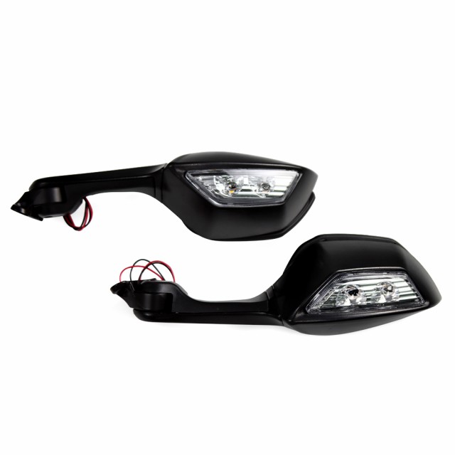 バイク バックミラー サイドミラー LED ウインカーライト カワサキ ニンジャ ZX-10R ZX10R ZX 10R 2011 2012 2013-2015 カスタムパーツ アクの通販は