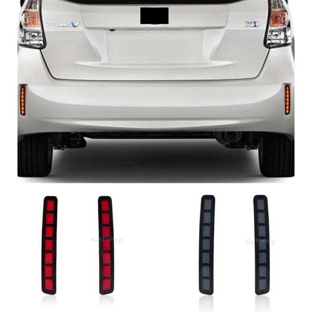 車 LED リア バンパー リフレクター ライト ターン シグナル ブレーキ ライト トヨタ スペイド エスクァイア NOAH/VOXY 80 プリウス 40 サイ 8,880円
